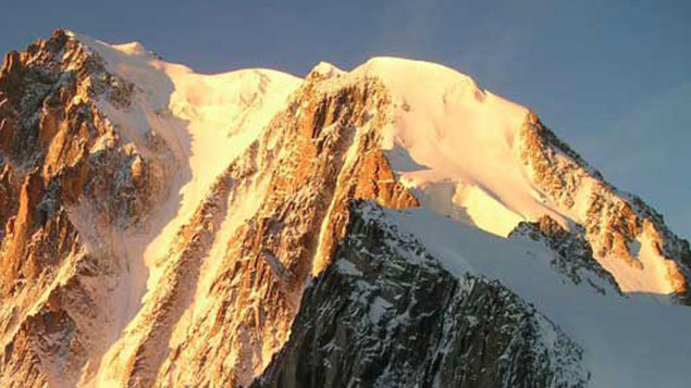 Snow capped mountains